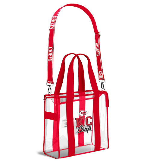 Kansas City Chiefs WEAR by Erin Andrews Stadium Tote Bag with Team Color Trim